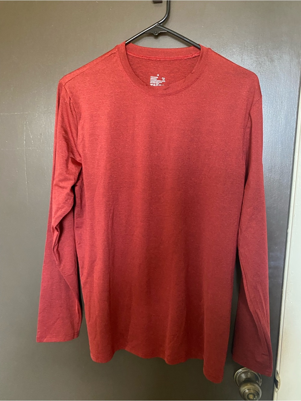 Women Long-Sleeve Crewneck Shirt - Burgundy